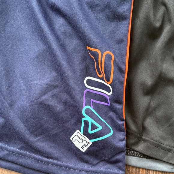 Fila Boys Large sz 14-16 Athletic Shorts - Navy and Black 2 pairs for $8 NWT - Picture 2 of 8